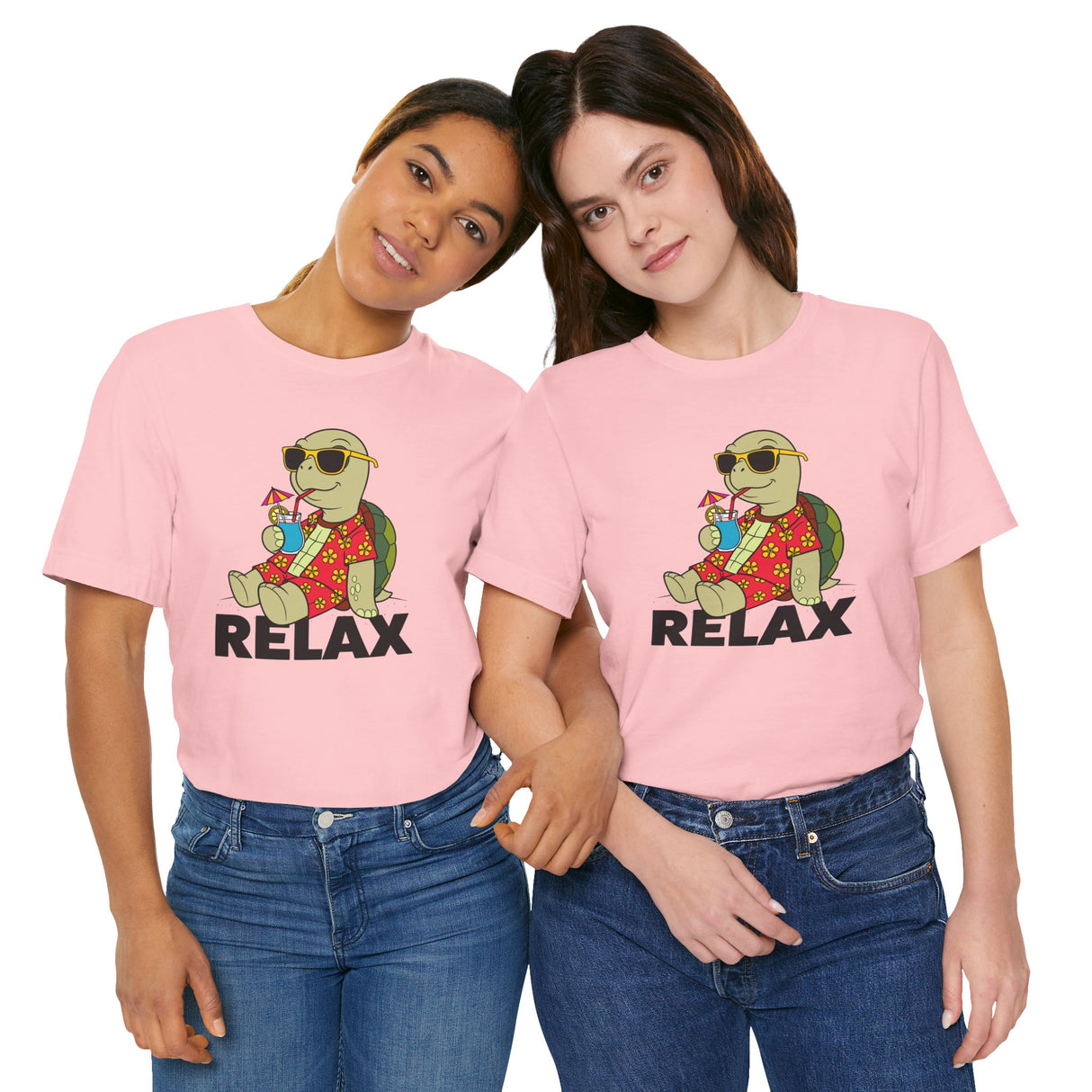 Relax Sea Turtle Cartoon Tee Unisex Jersey Short Sleeve Tee - 5 Colors