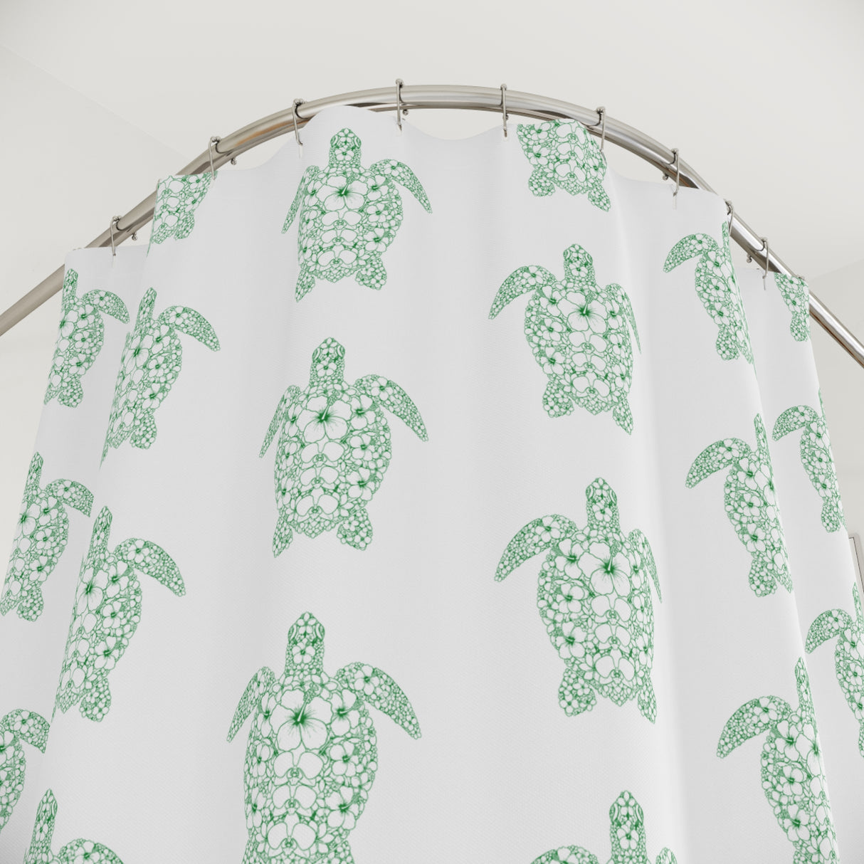 Fun Sea Turtle Shower Curtains - Coastal Bathroom Decor