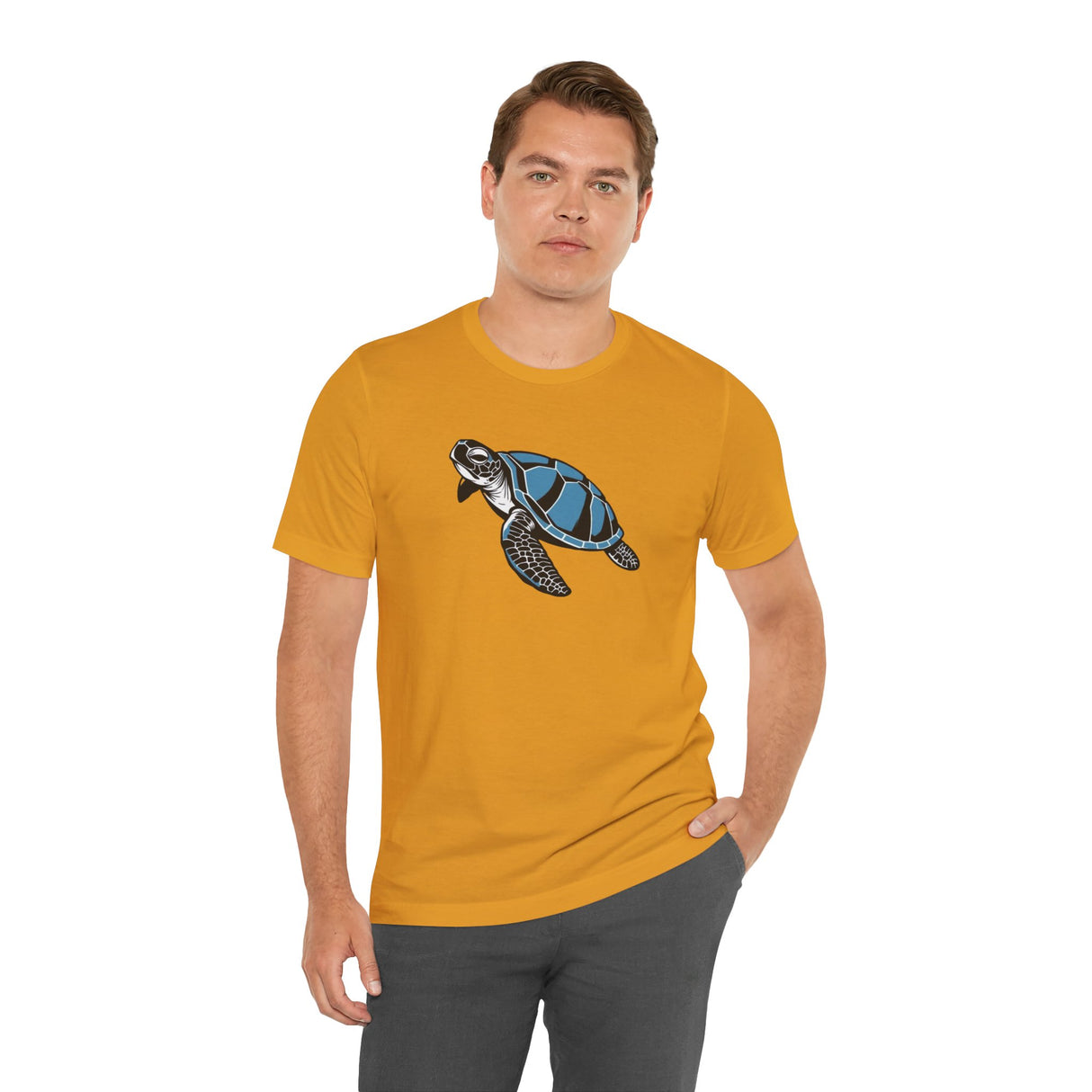 Blue Comic Print Sea Turtle Graphic Tee - 7 Colors