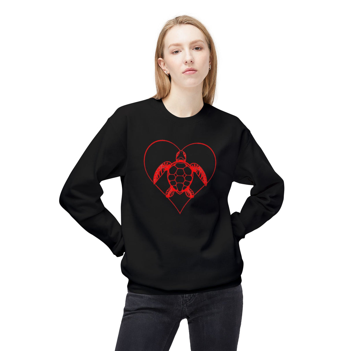 Red Heart Sea Turtle Sweatshirt - 6 colors