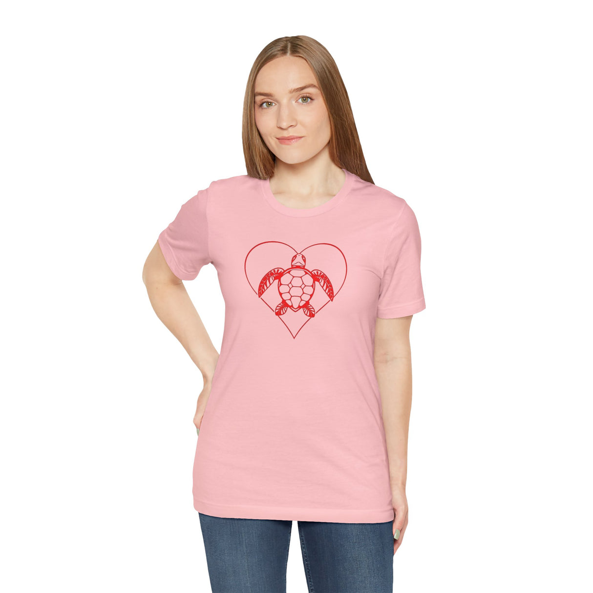 Red Heart Sea Turtle Graphic Tee - 8 Colors