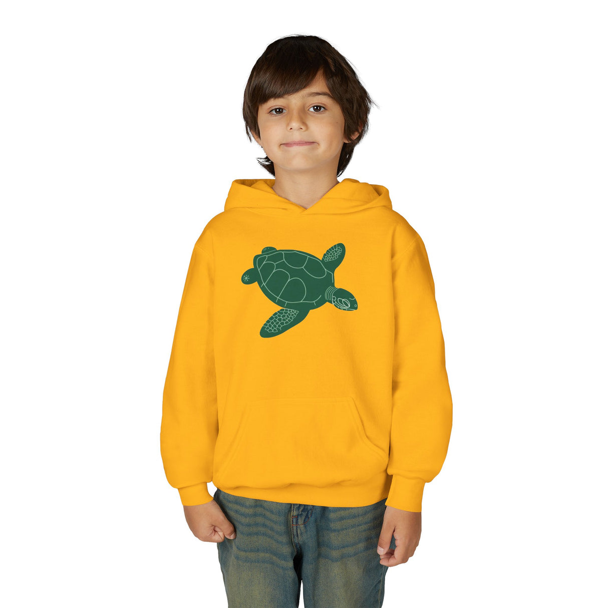 Youth Gliding Green Sea Turtle Hoodie - 4 Colors