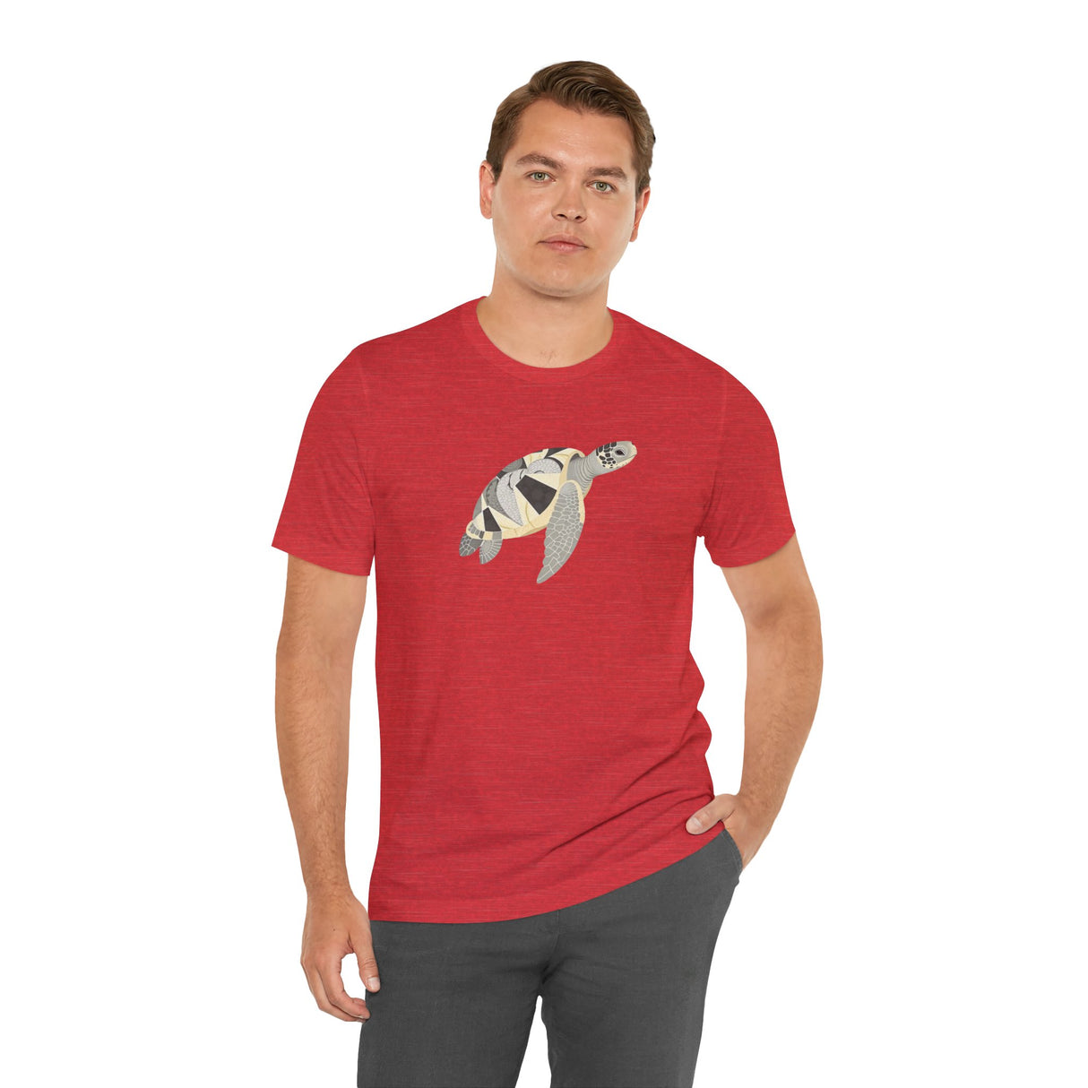 White and Gray Collage Sea Turtle Tee - 6 colors