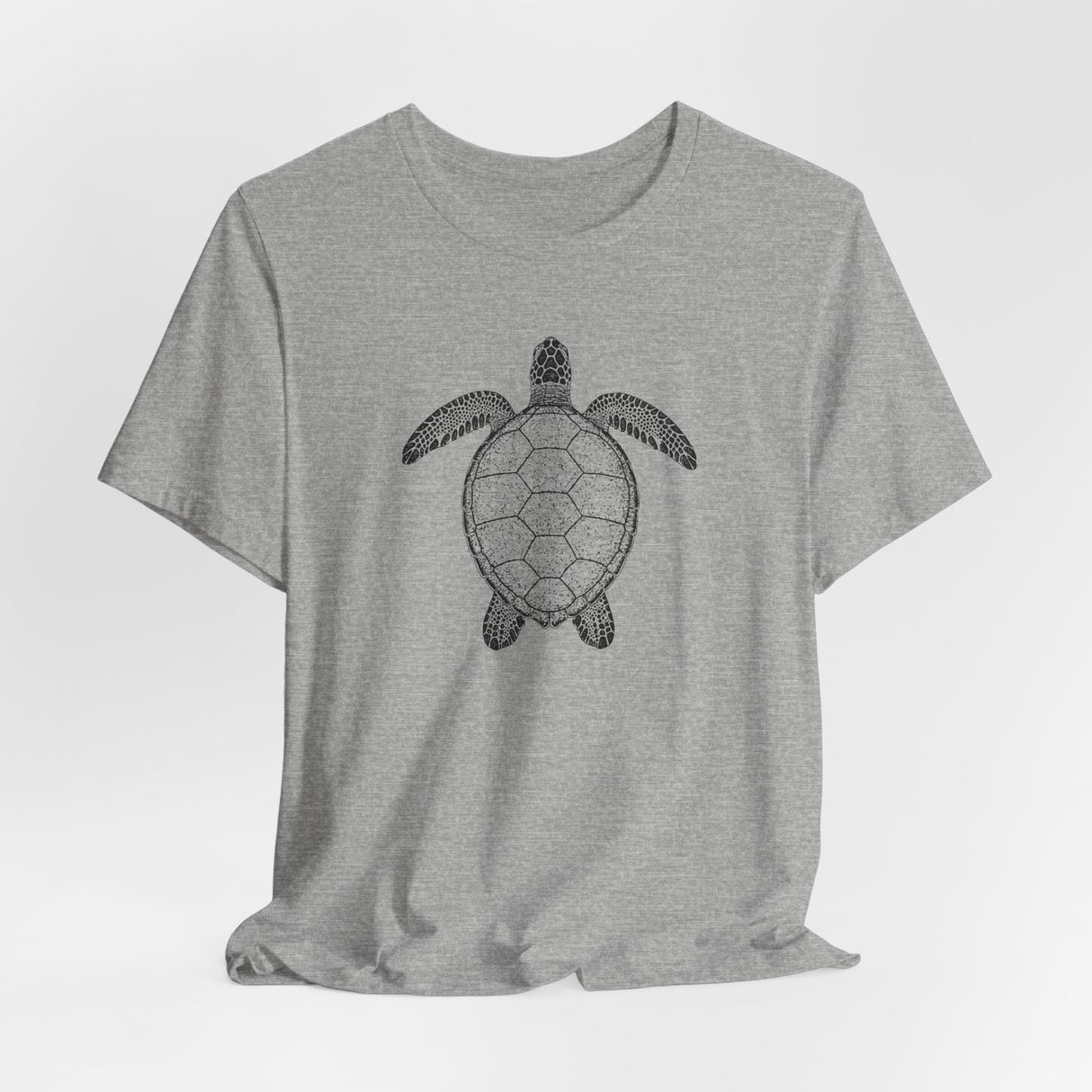 Intricate Black Ink Sea Turtle Graphic Tee - 7 Colors