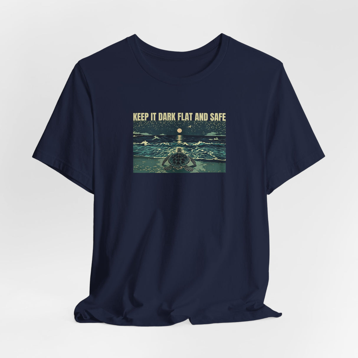 Keep It Dark Flat Safe Ink Art Sea Turtle Tee - 5 Colors Dark