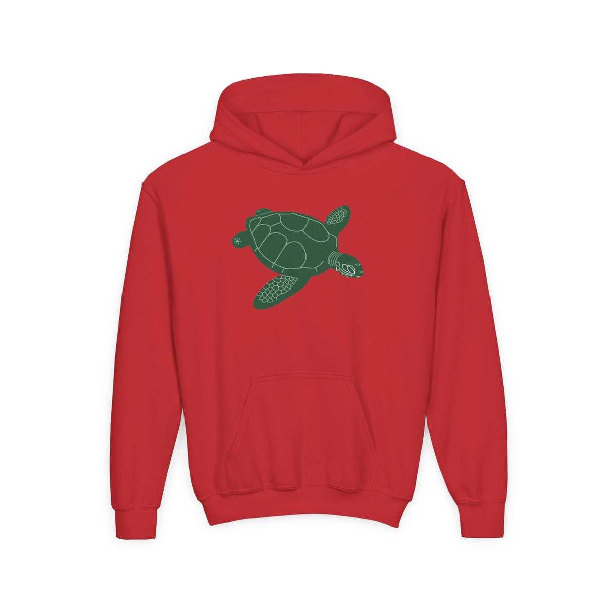 Youth Gliding Green Sea Turtle Hoodie - 4 Colors