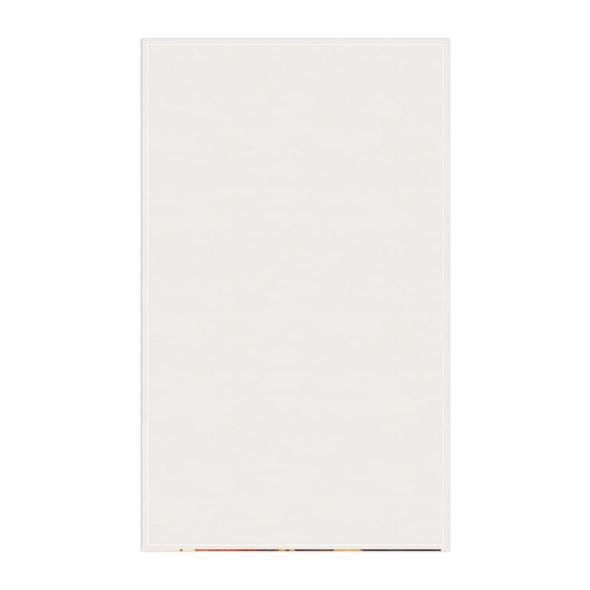 Swimming Orange Sea Turtle Tea Towel (cotton, poly)