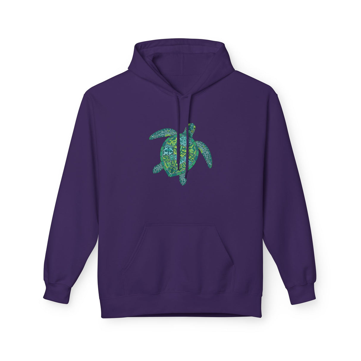 Teal Tribal Sea Turtle Hoodie - Sea Turtle Sweatshirt - 6 Colors