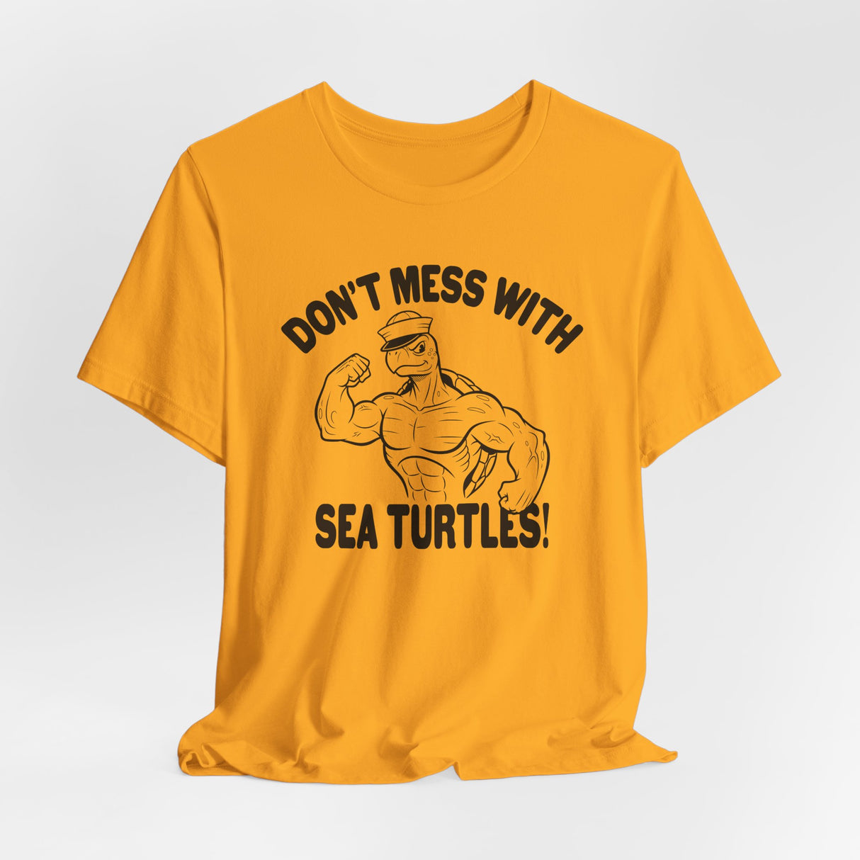 Don't Mess With Sea Turtles Black Ink Graphic Tee - 4 Colors