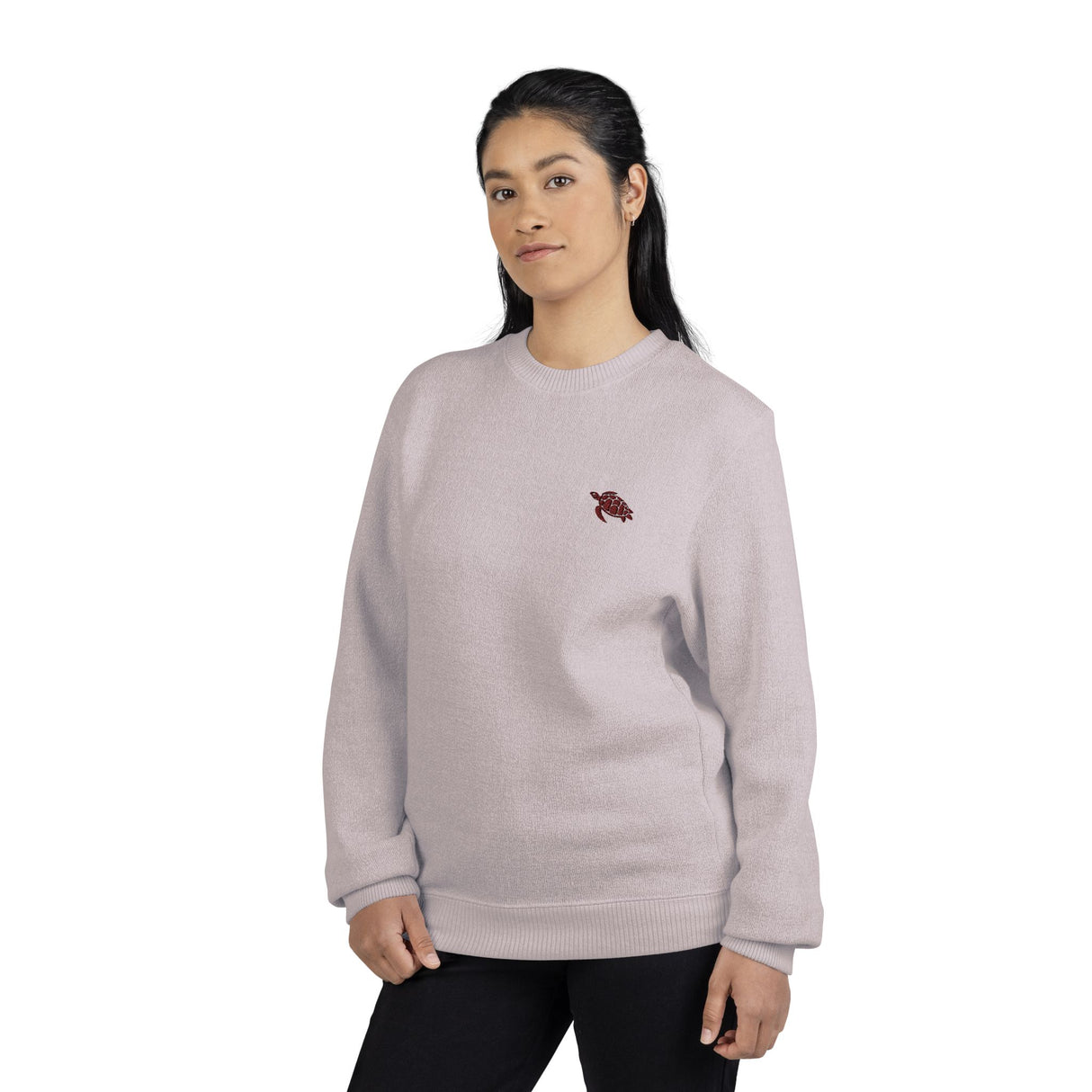 Unisex Brown Sea Turtle Embroidered Crewneck Sweatshirt - 4 colors