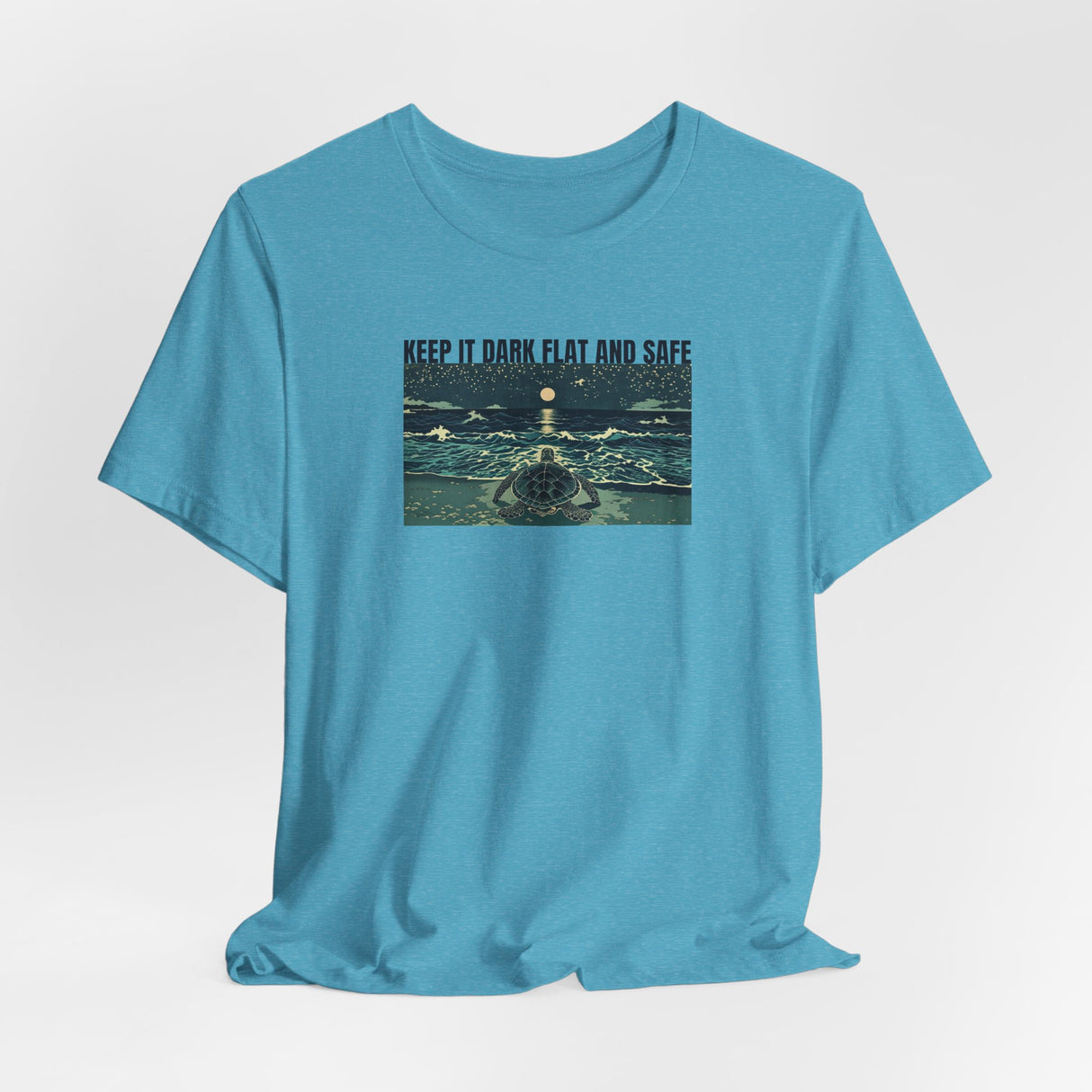 Keep It Dark Flat Safe Ink Art Sea Turtle Tee - 6 Colors Light