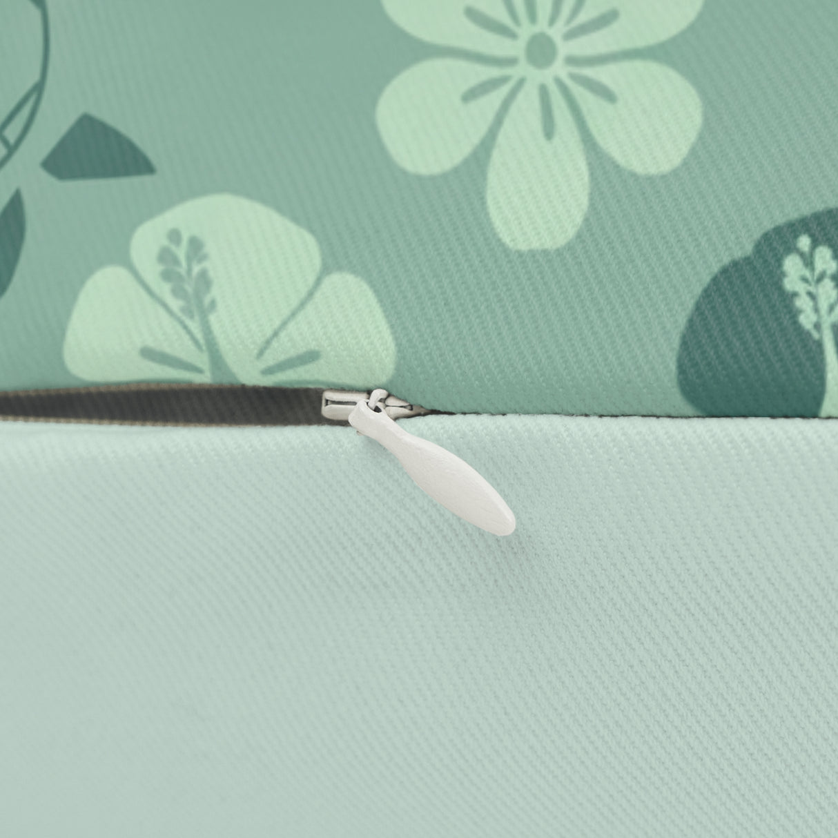 Sea Green Island Inspired Sea Turtle Lumbar Pillow