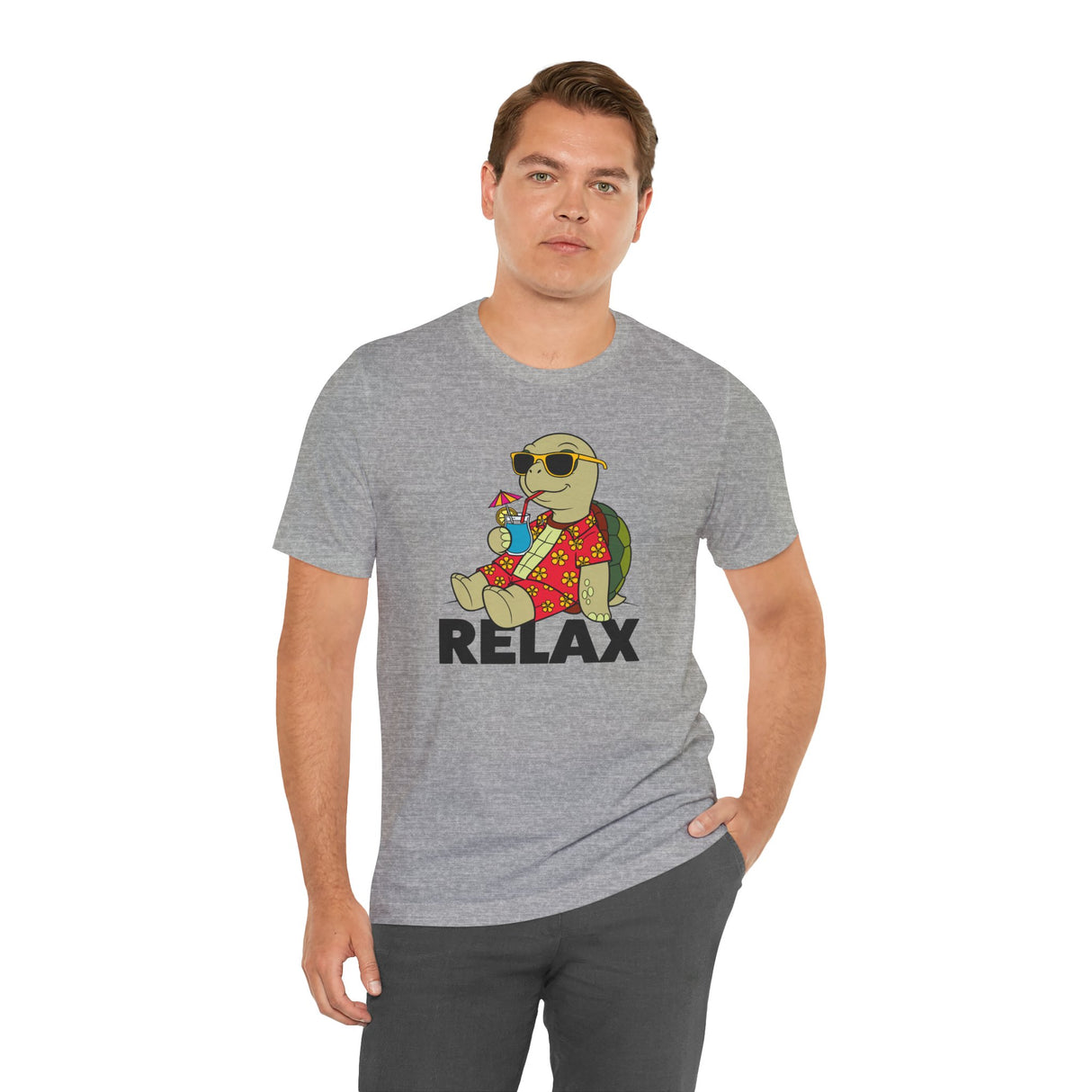 Relax Sea Turtle Cartoon Tee Unisex Jersey Short Sleeve Tee - 5 Colors