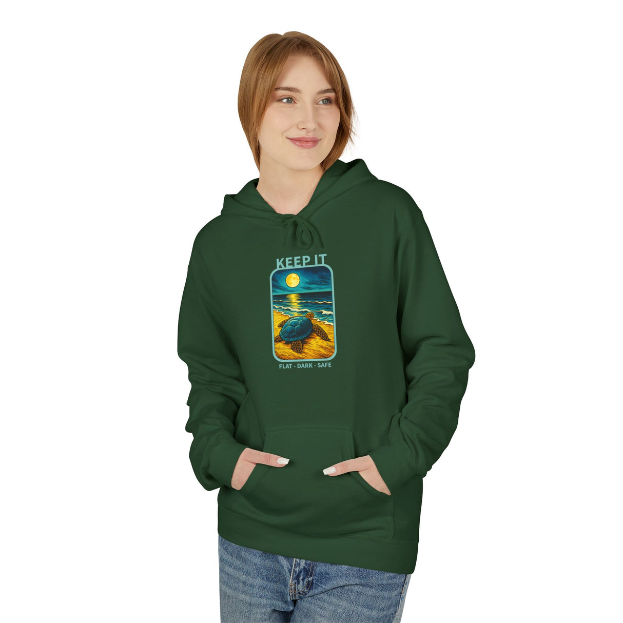 Keep It Flat Dark Safe Sea Turtle Hoodie - Sea Turtle Sweatshirt - 6 Colors