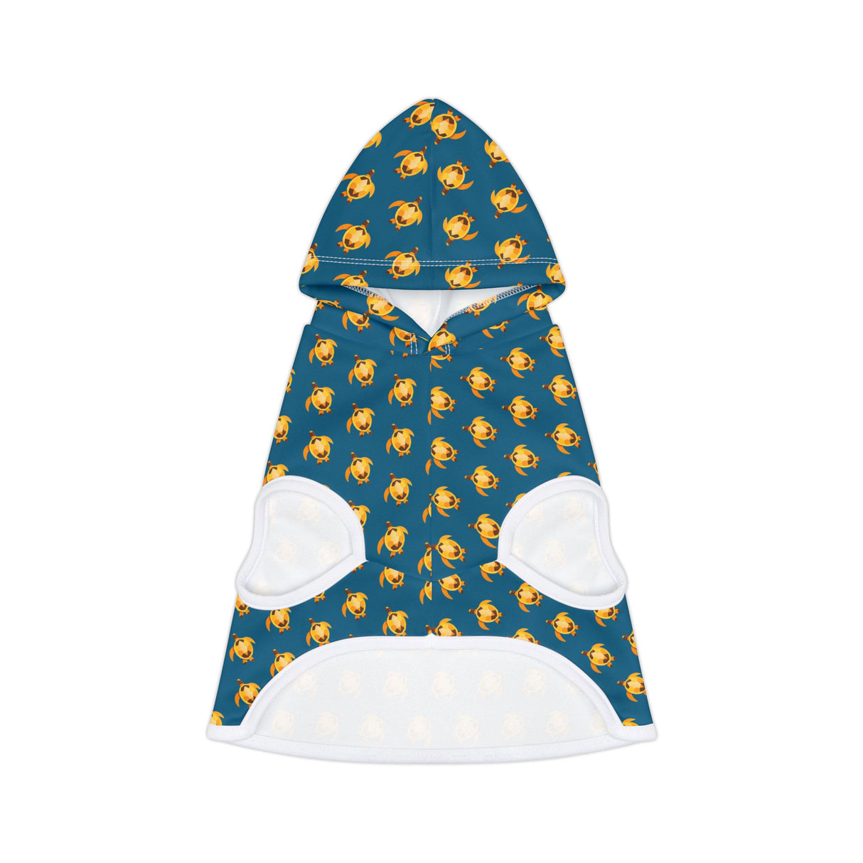 Blue and Yellow Sea Turtle Pet Hoodie