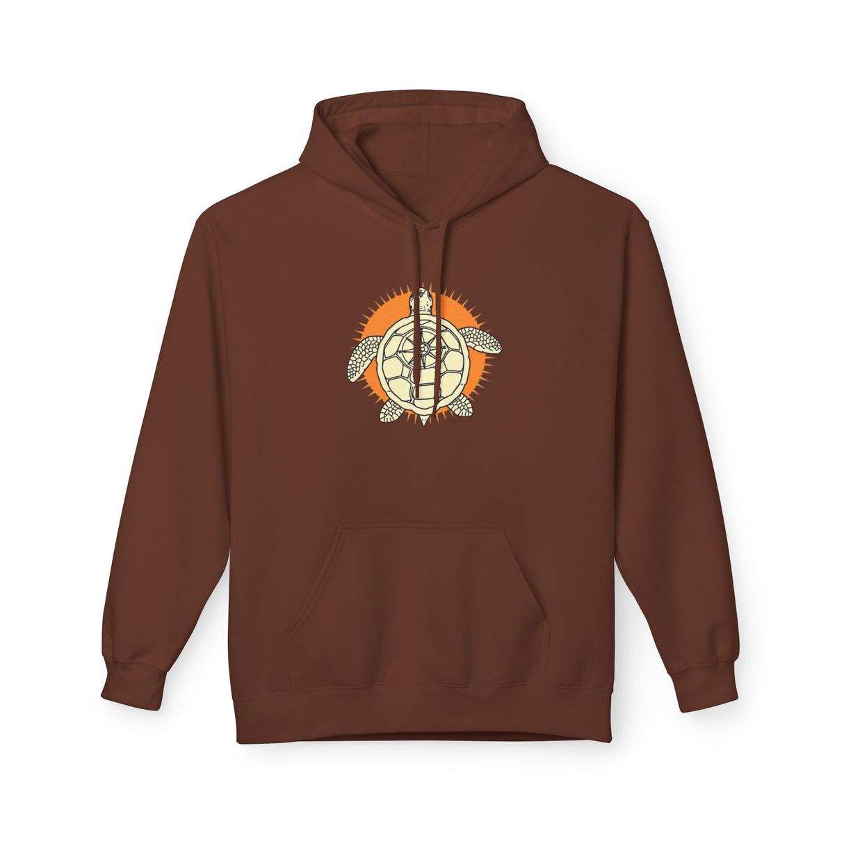 White and Orange Comic Book Art Sea Turtle Hoodie - 5 Colors