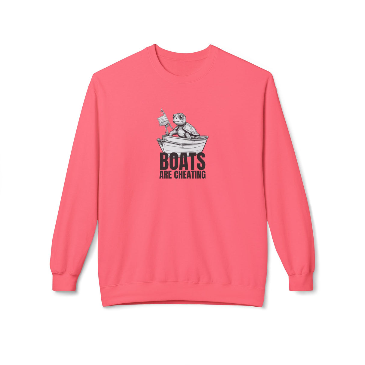 Boats Are Cheating Comic Sea Turtle Sweatshirt - 6 colors