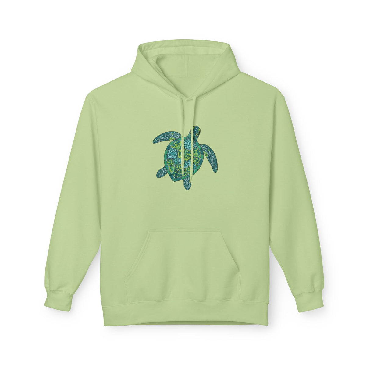 Teal Tribal Sea Turtle Hoodie - Sea Turtle Sweatshirt - 6 Colors