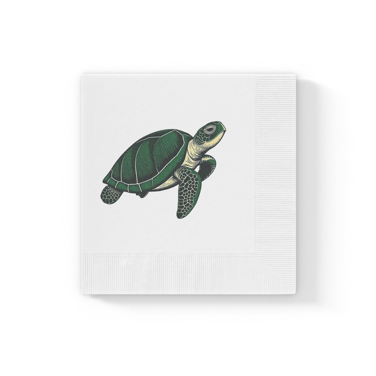 Pen and Ink SeaTurtle-Themed Cocktail Napkins