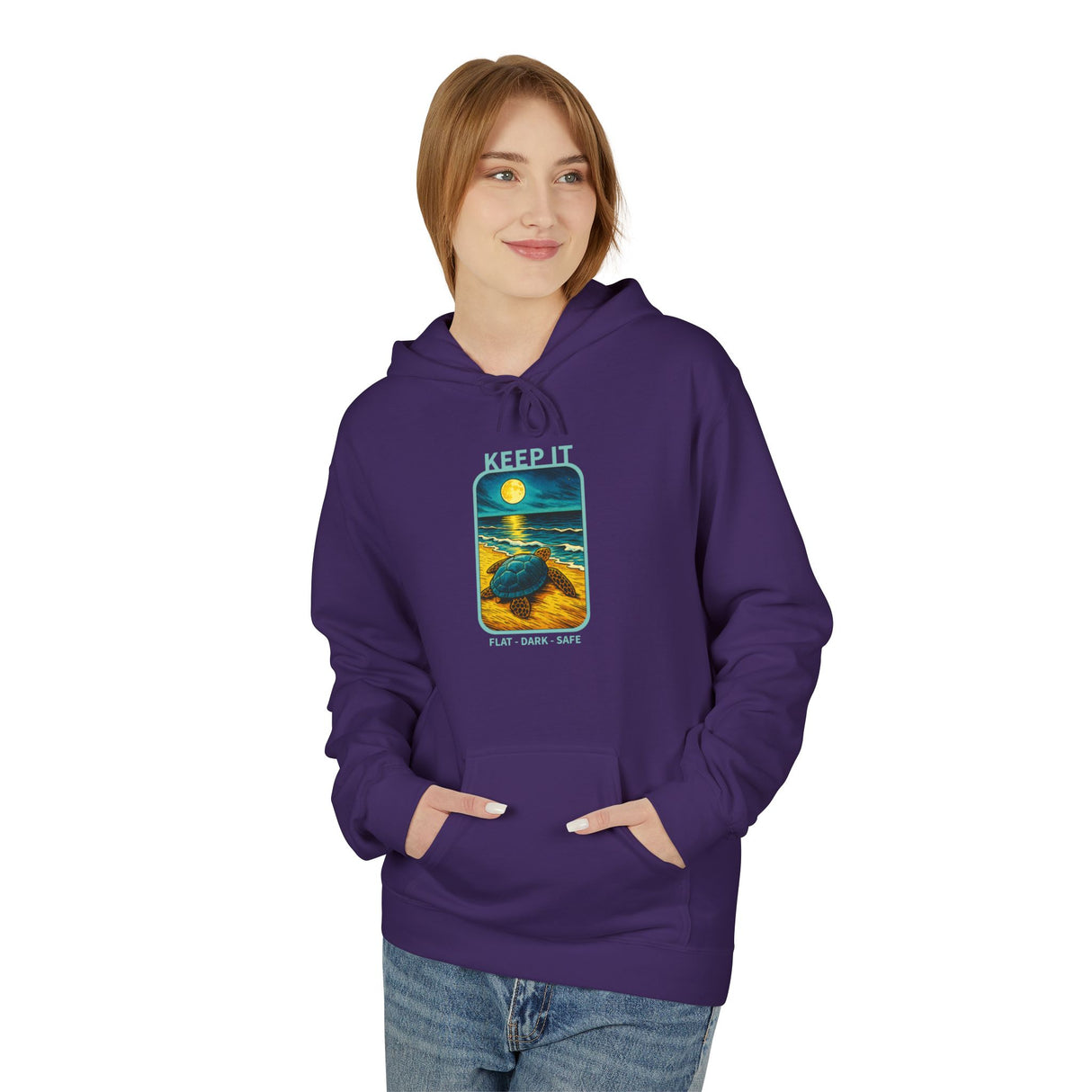Keep It Flat Dark Safe Sea Turtle Hoodie - Sea Turtle Sweatshirt - 6 Colors