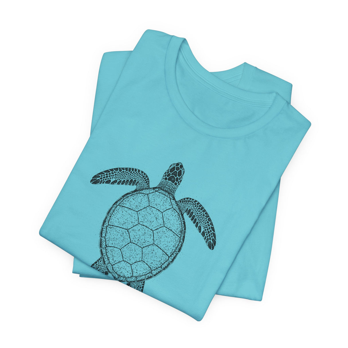 Intricate Black Ink Sea Turtle Graphic Tee - 7 Colors