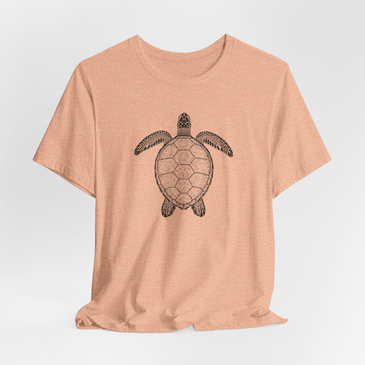 Intricate Black Ink Sea Turtle Graphic Tee - 7 Colors