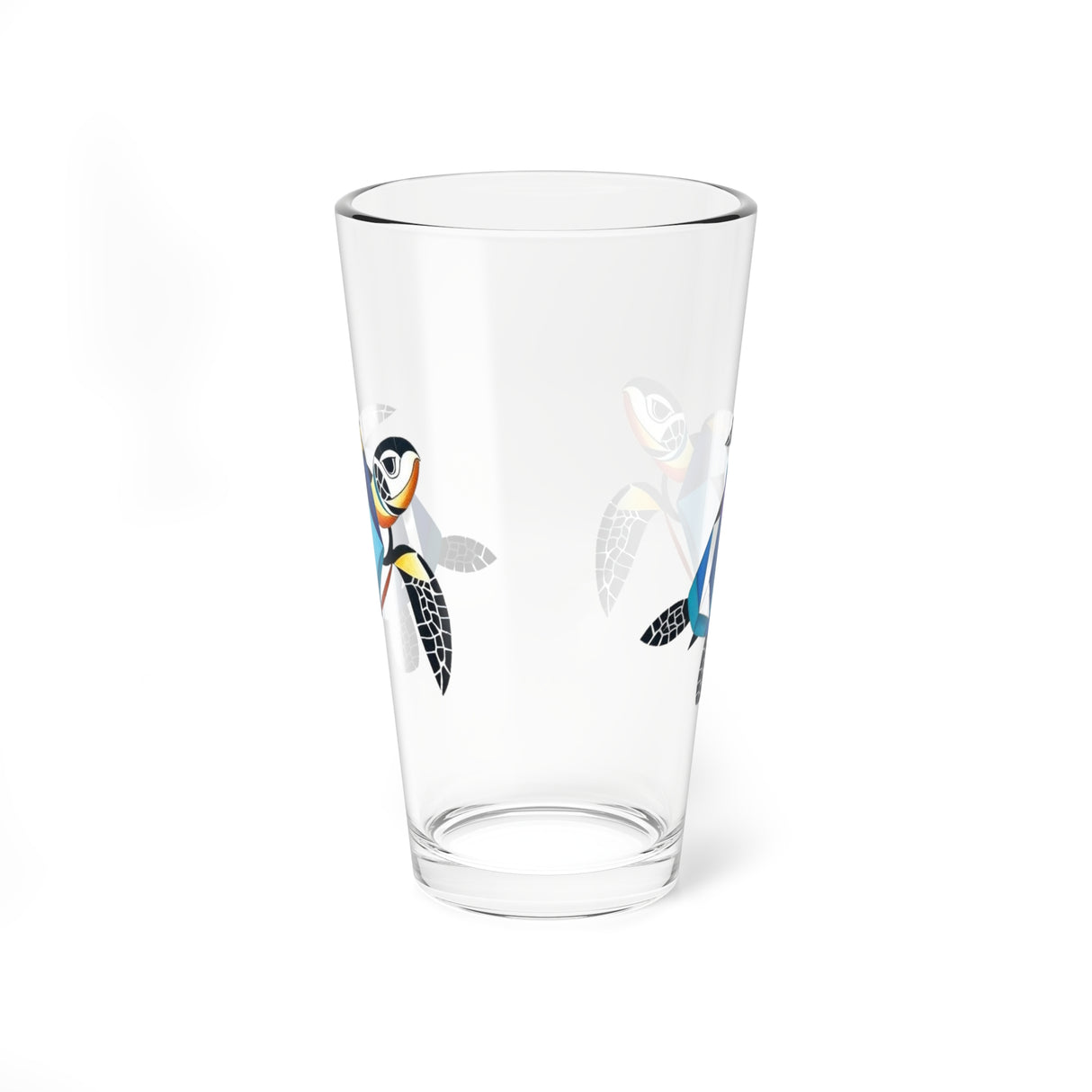 Stained Glass Sea Turtle Pattern Design 16oz Drinkware