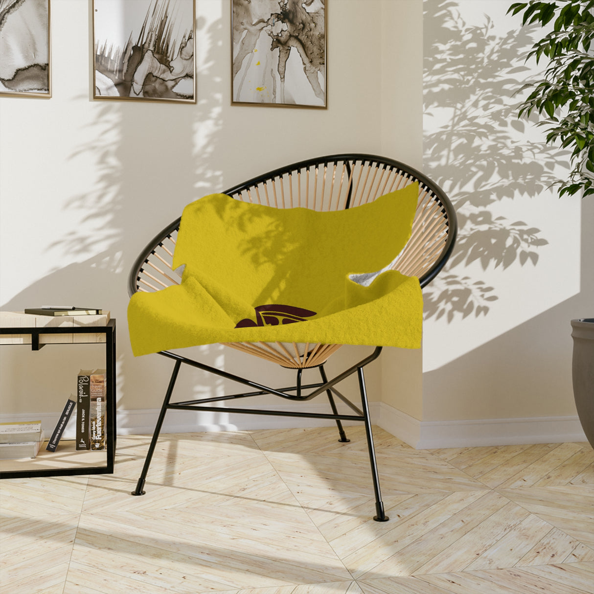 Brown and Gold Sea Turtle -Themed Velveteen Microfiber Blanket - 3 Sizes