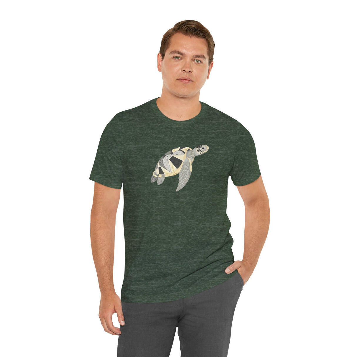 White and Gray Collage Sea Turtle Tee - 6 colors