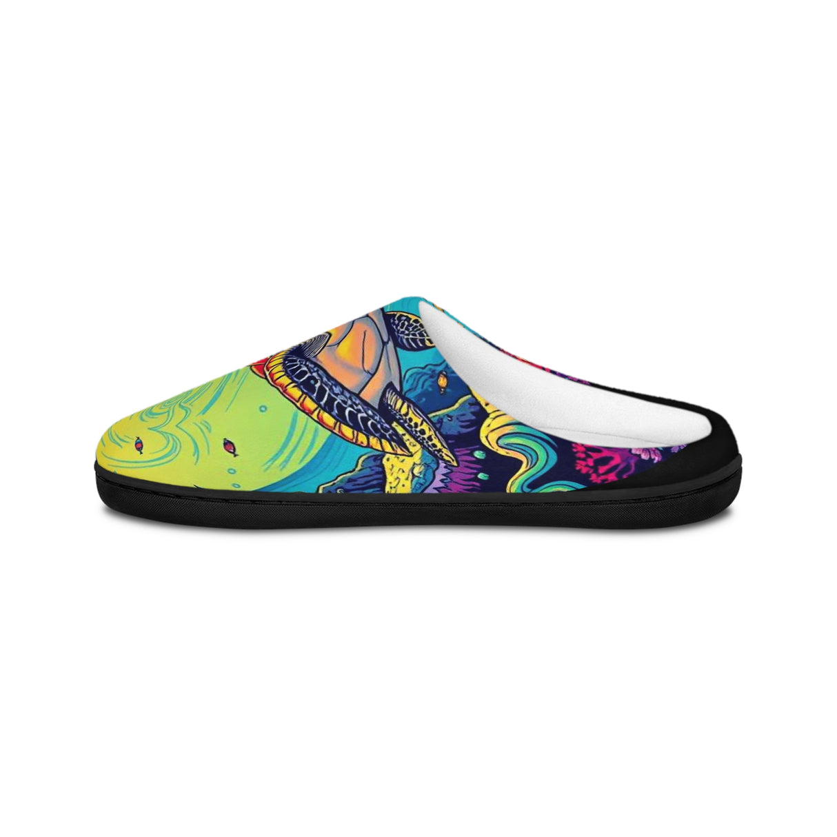 Mens Psychedelic SeaTurtle Slippers