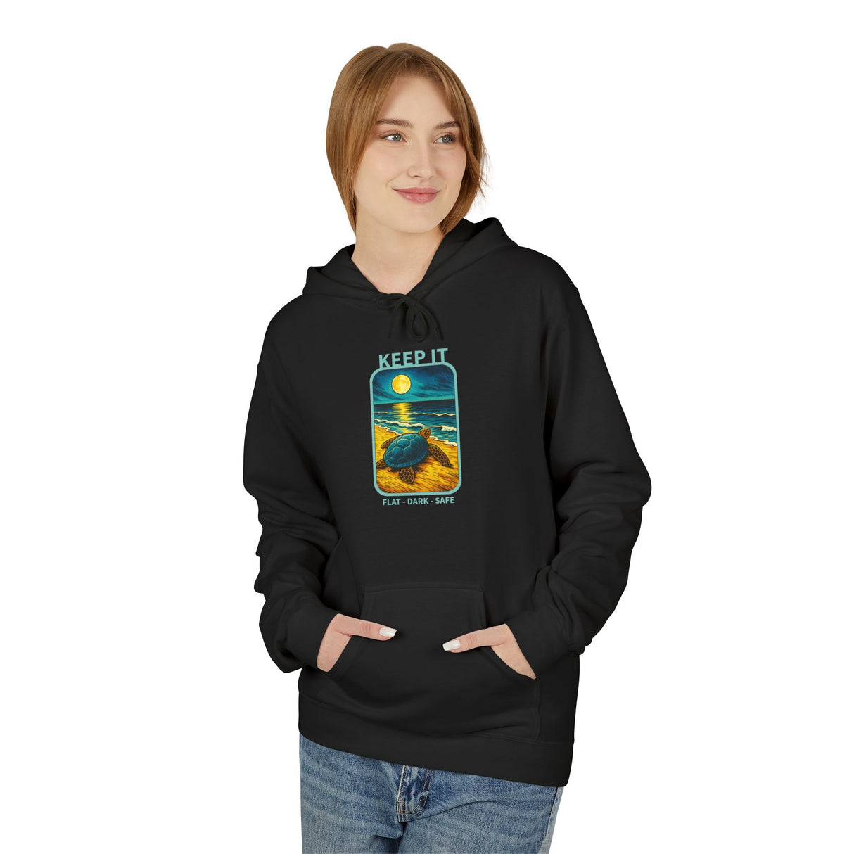 Keep It Flat Dark Safe Sea Turtle Hoodie - Sea Turtle Sweatshirt - 6 Colors