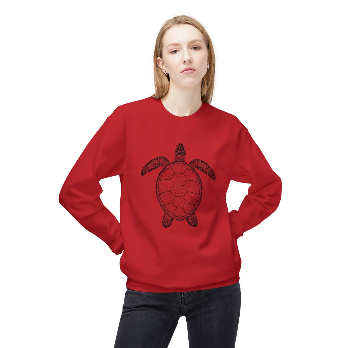 Black Intricate Sea Turtle Sweatshirt - 7 colors
