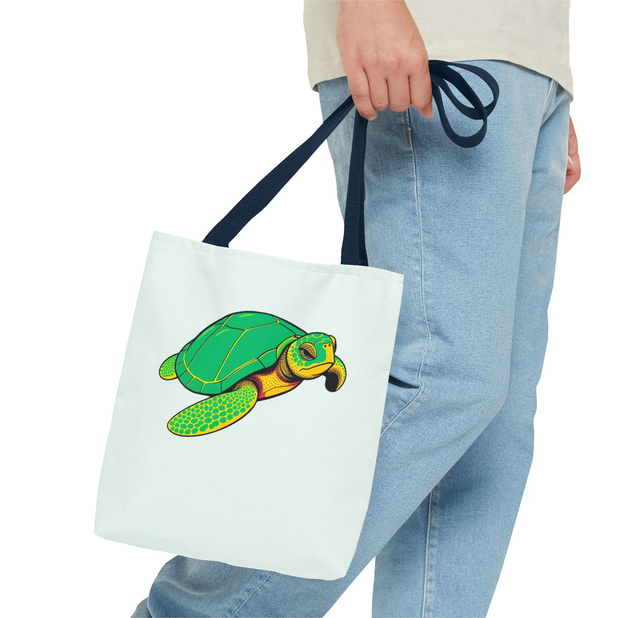 Comic Art Sea Turtle Tote Bag - 3 sizes