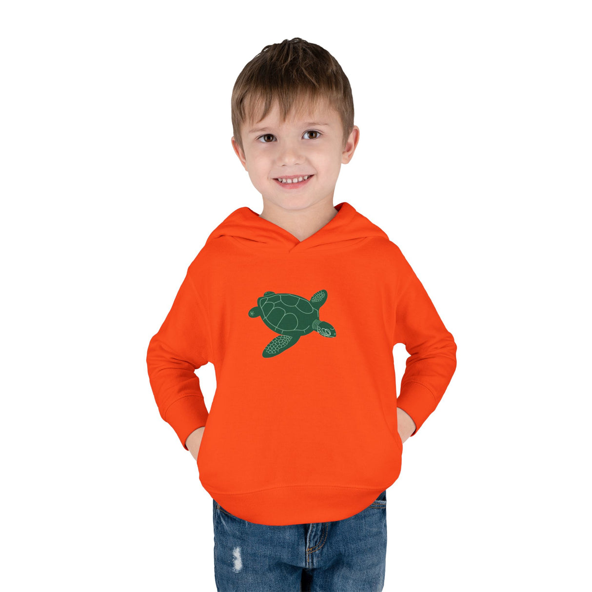 Toddler Gliding Sea Turtle Hooded Sweatshirt - 4 Colors