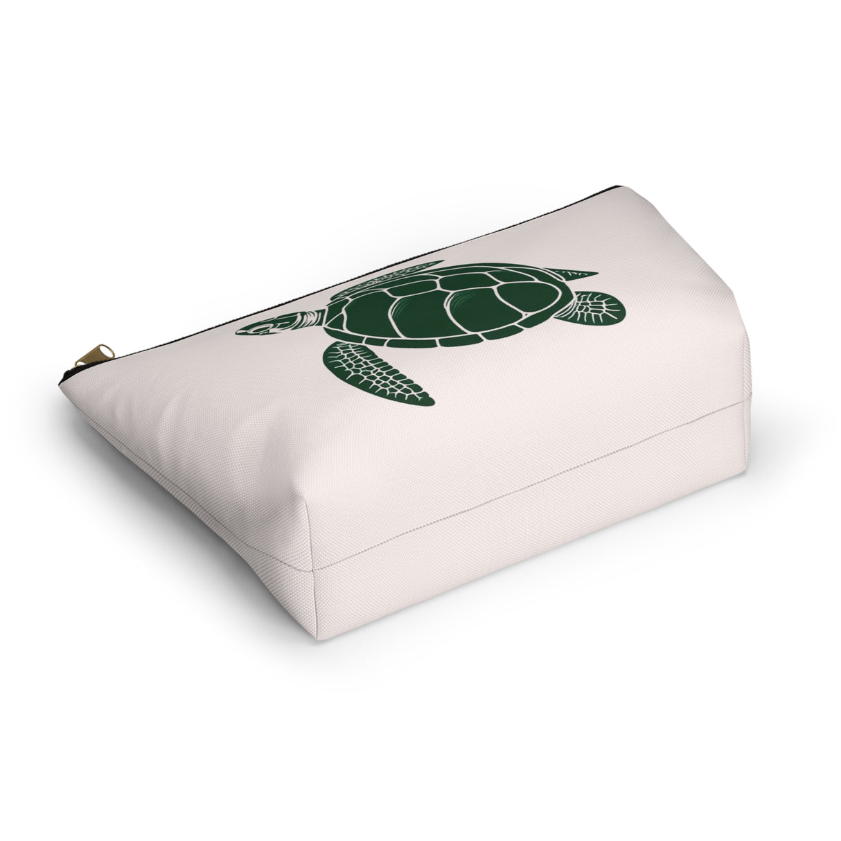 Pink and Green Sea Turtle Print Accessory Pouch