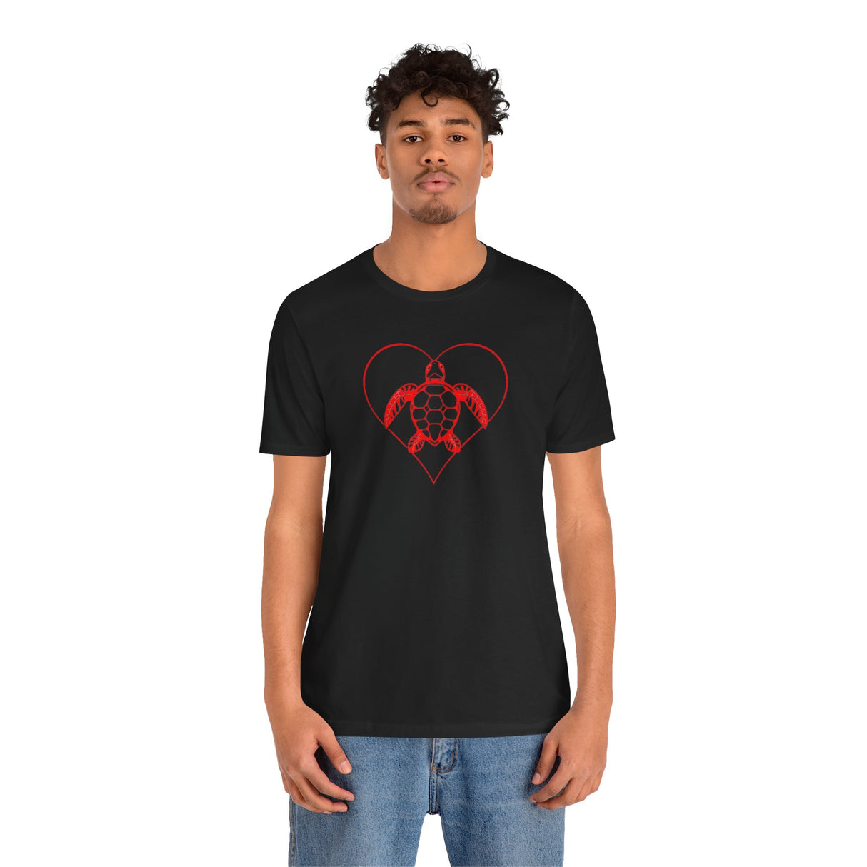 Red Heart Sea Turtle Graphic Tee - 8 Colors