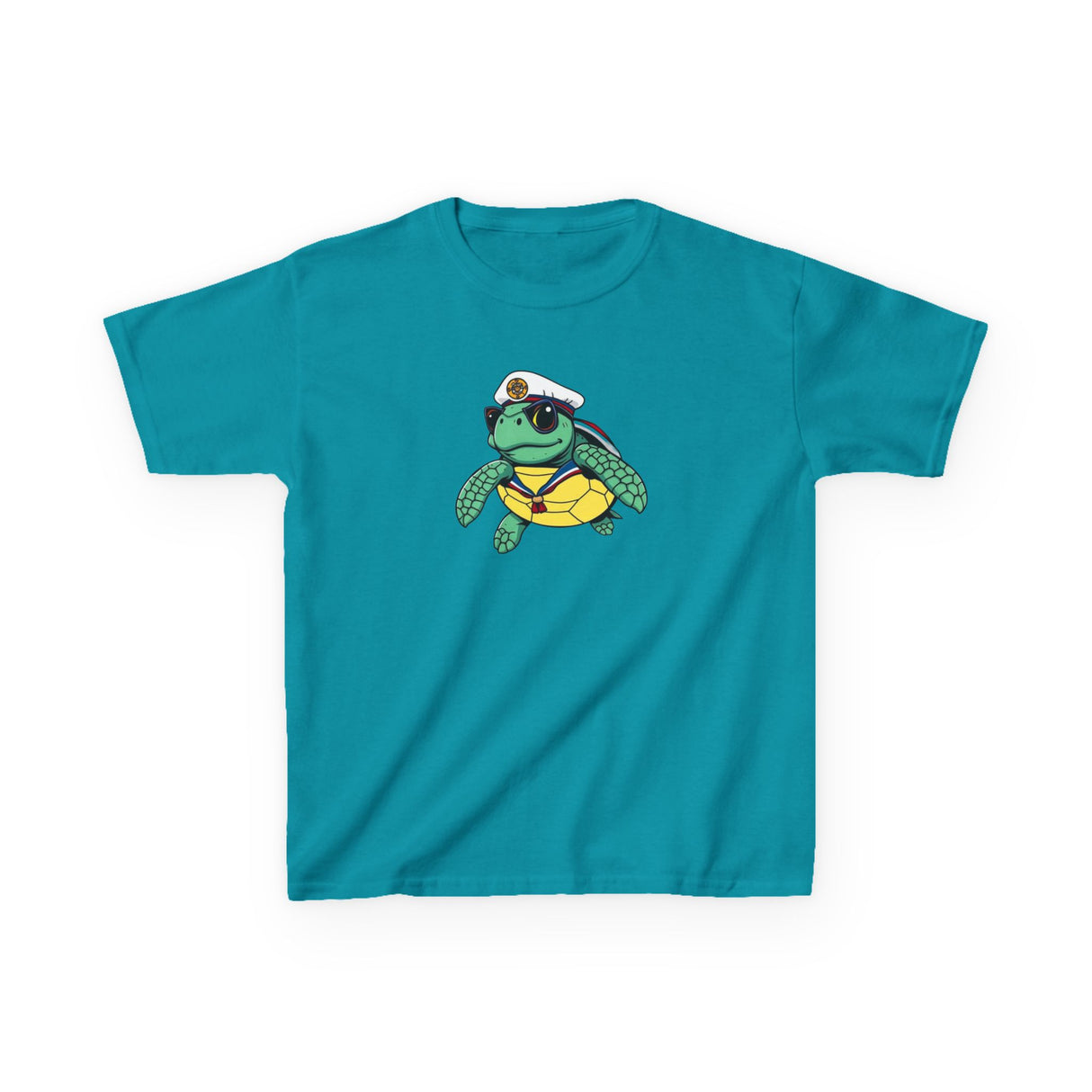 Kids Cute Baby Sea Turtle Sailor Cartoon Tee - 7 colors