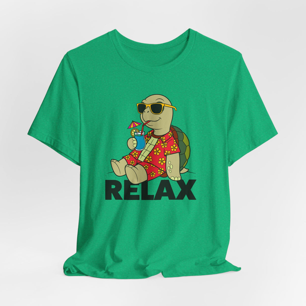 Relax Sea Turtle Cartoon Tee Unisex Jersey Short Sleeve Tee - 5 Colors