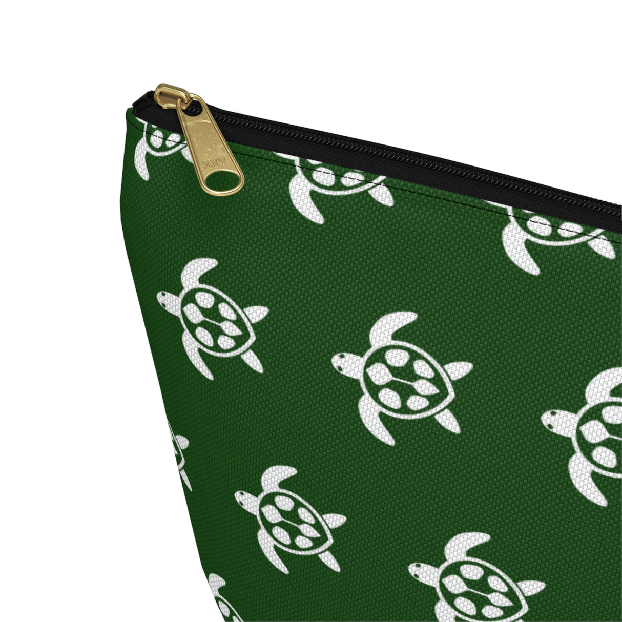 Green Sea Turtle Print Accessory Pouch