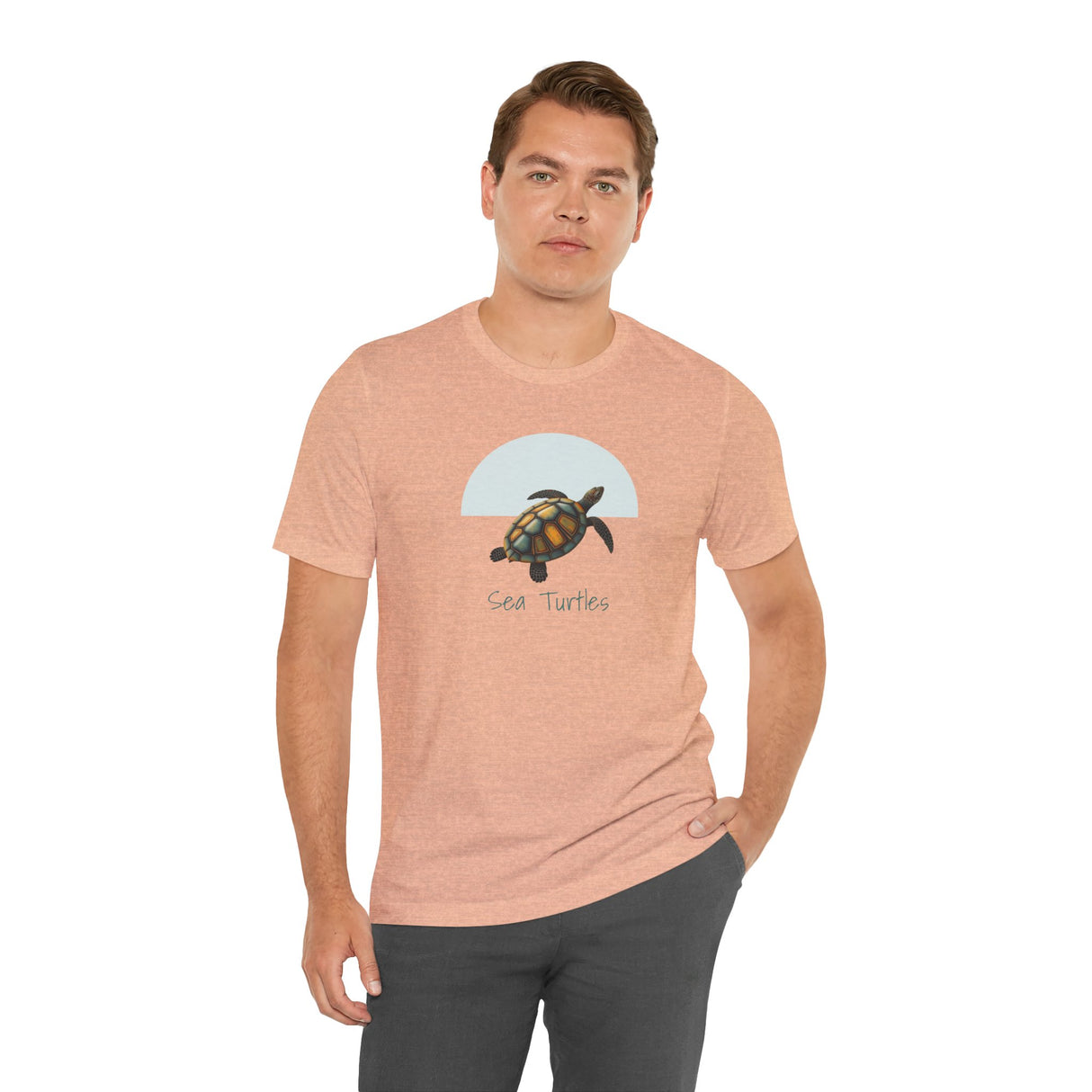 Water Color Print Sea Turtle Graphic Tee - 3 Colors