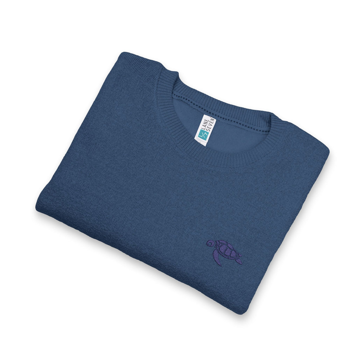 Unisex Blue Sea Turtle Embroidered Crewneck Sweatshirt - 4 colors