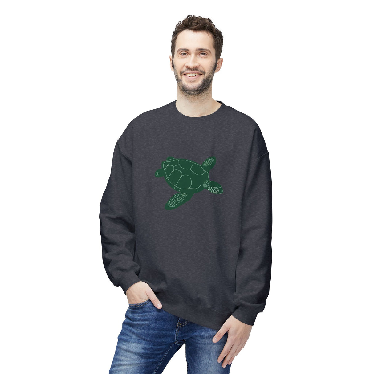 Gliding Green Sea Turtle Sweatshirt - 4 colors