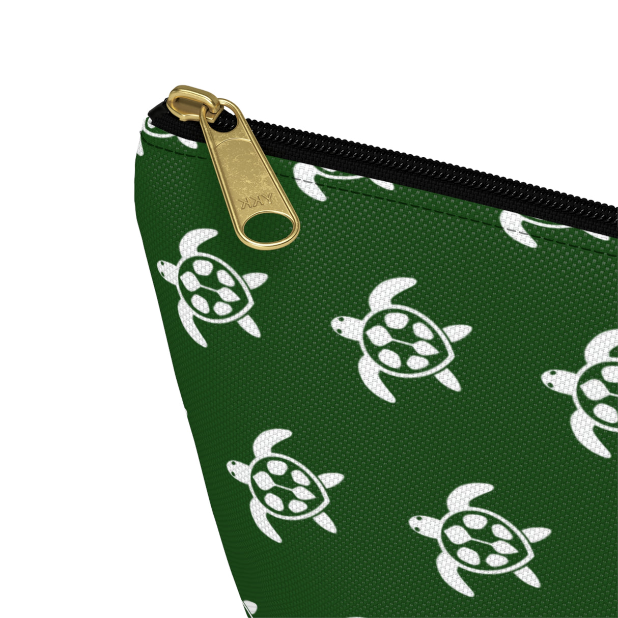 Green Sea Turtle Print Accessory Pouch