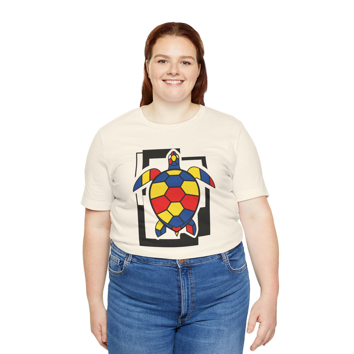 Bauhaus Red Blue Yellow Sea Turtle Graphic Tee - 6 Colors
