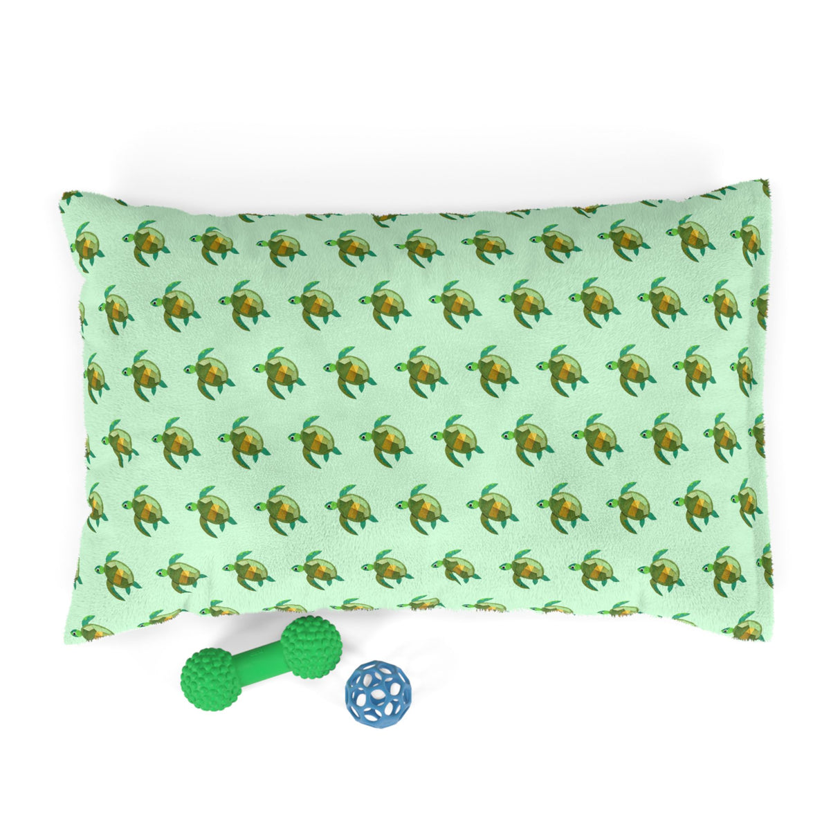 Green Sea Turtle Pattern Pet Bed.