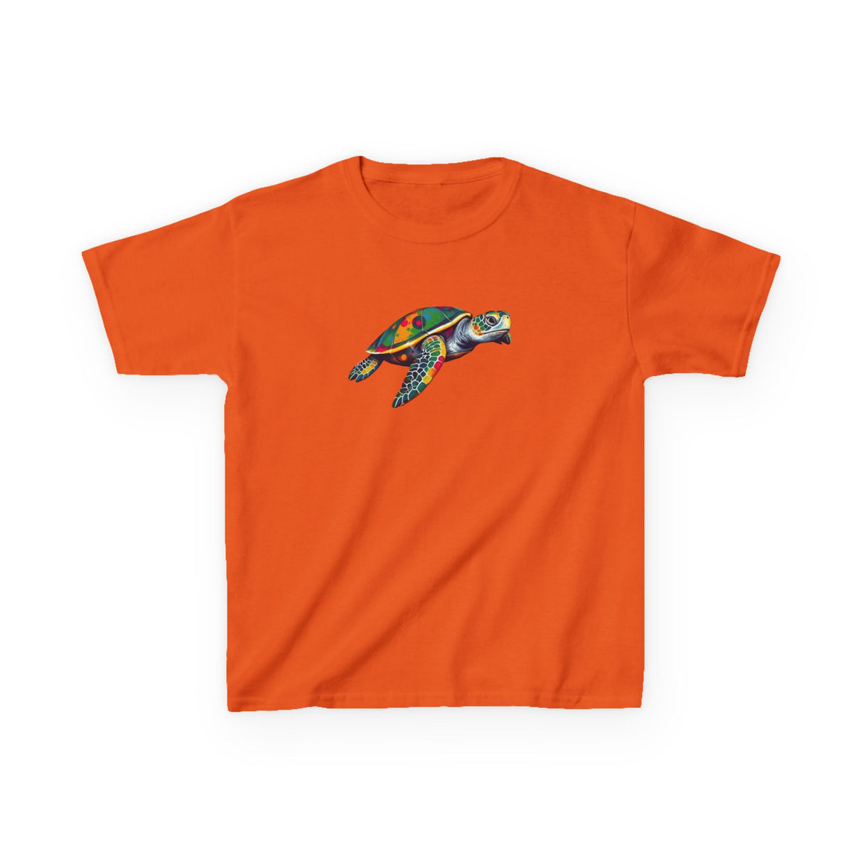 Kids Cute Paint Splat Sea Turtle Tee - 6 colors