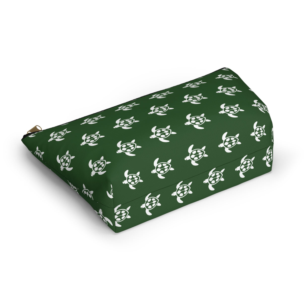 Green Sea Turtle Print Accessory Pouch