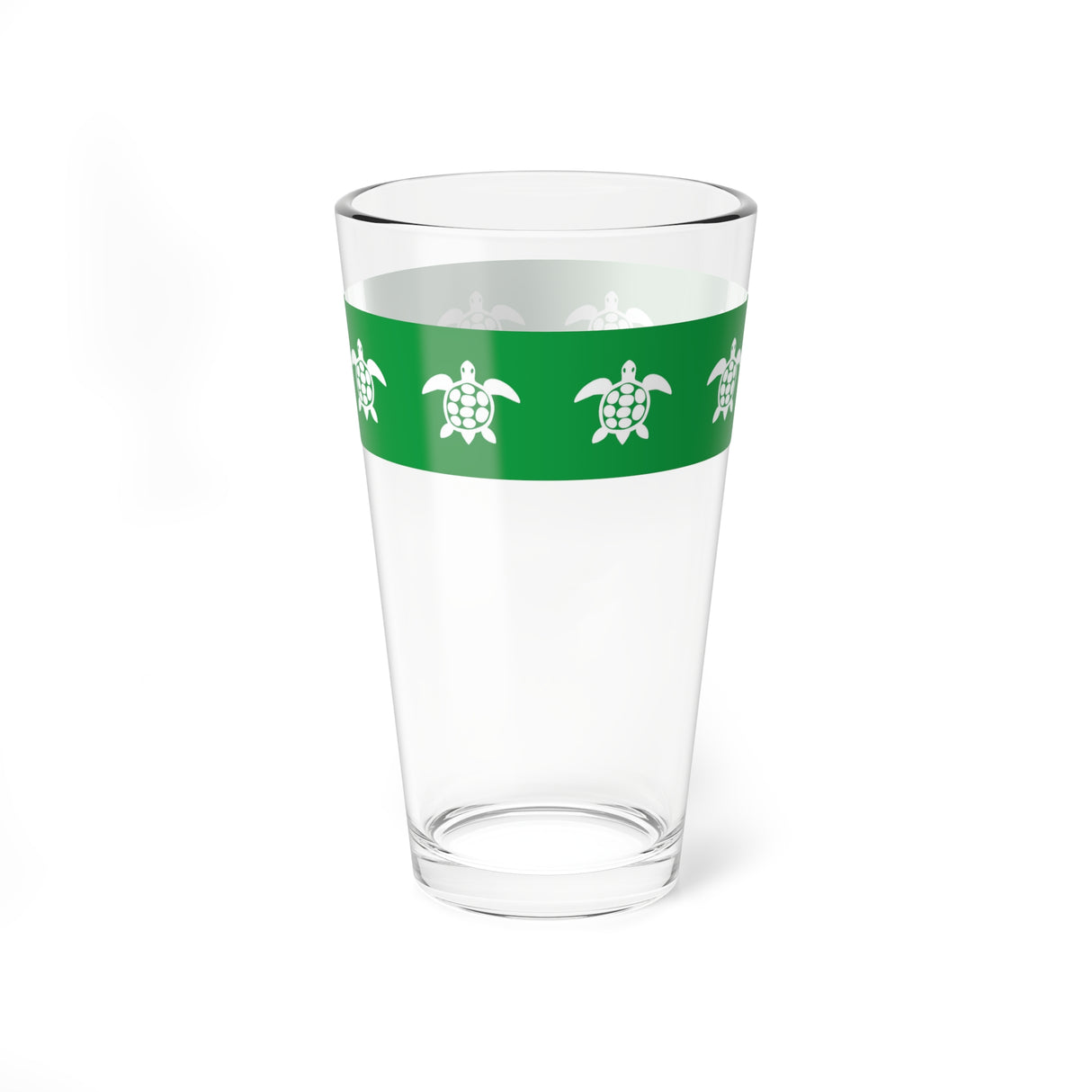 Green Color Sripe Sea Turtle 16oz Drinkware