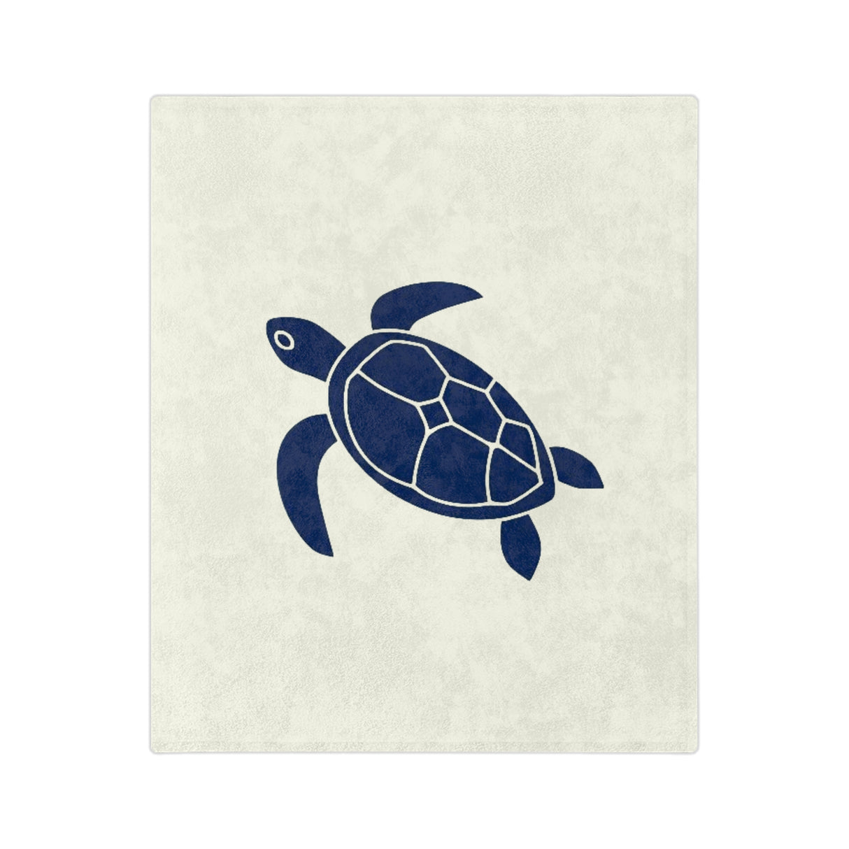 Blue Sea Turtle-Themed Velveteen Microfiber Blanket - 3 Sizes
