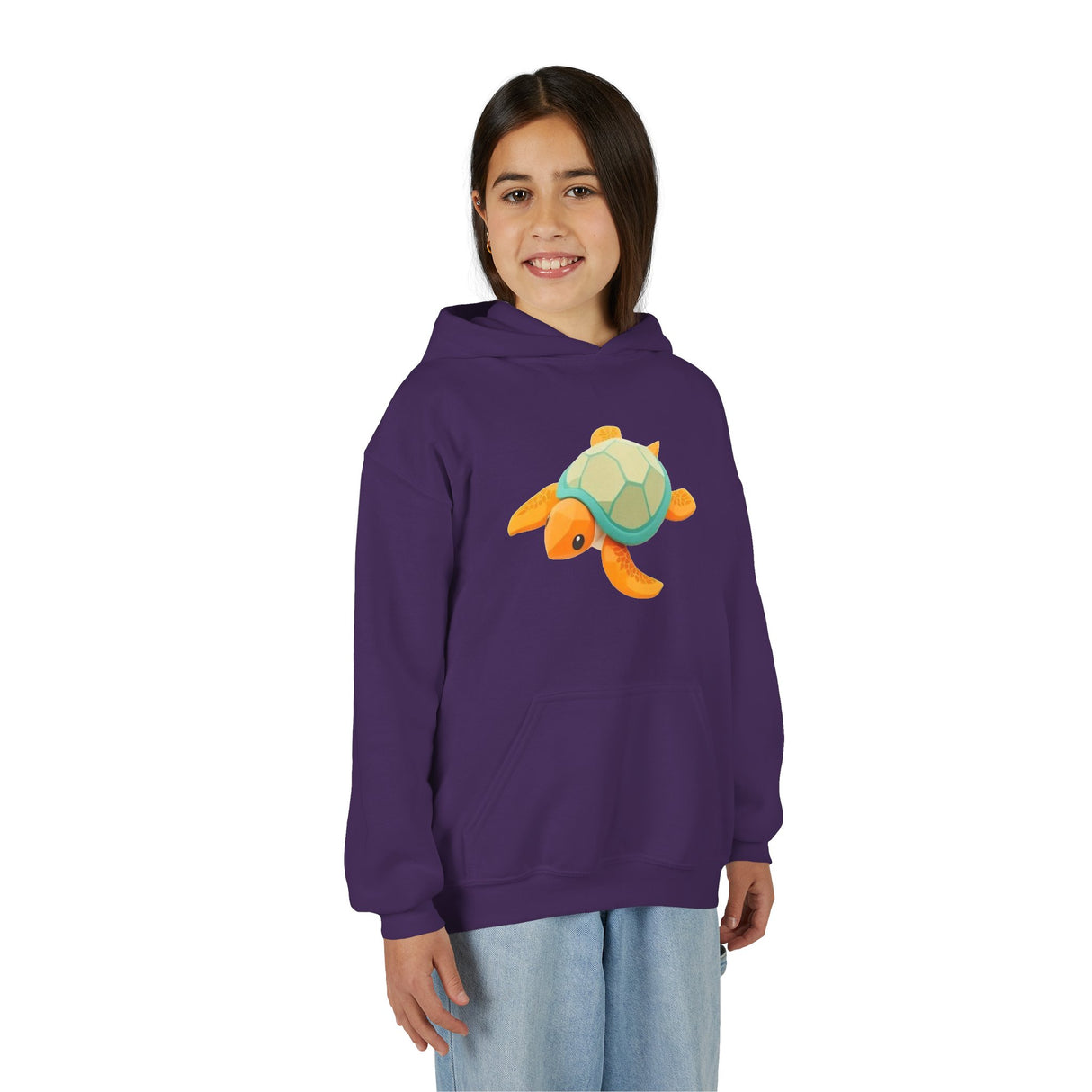 Youth Orange and Teal Sea Turtle Hoodie - 6 Colors